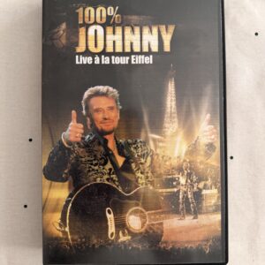 Johnny Hallyday – 100 % Johnny Live à la Tour Eiffel | Cassette VHS